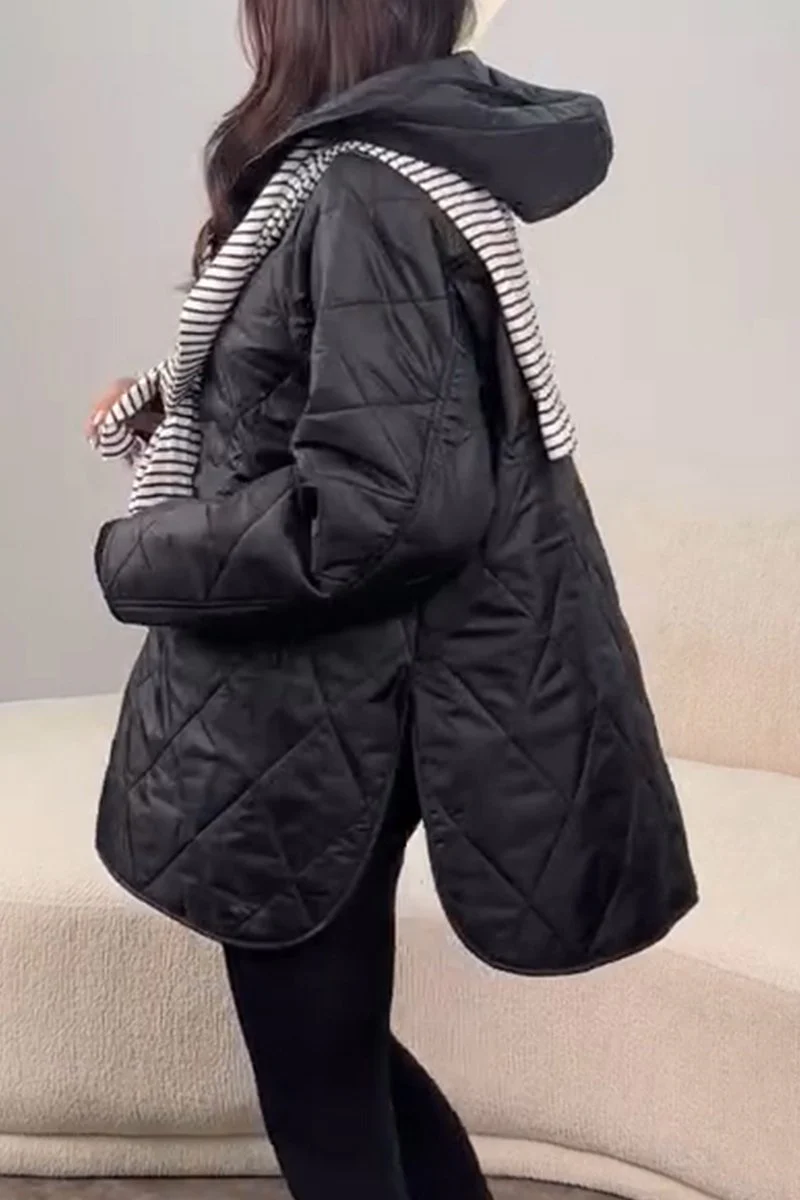 Women's Casual Hooded Long Sleeve Jacket