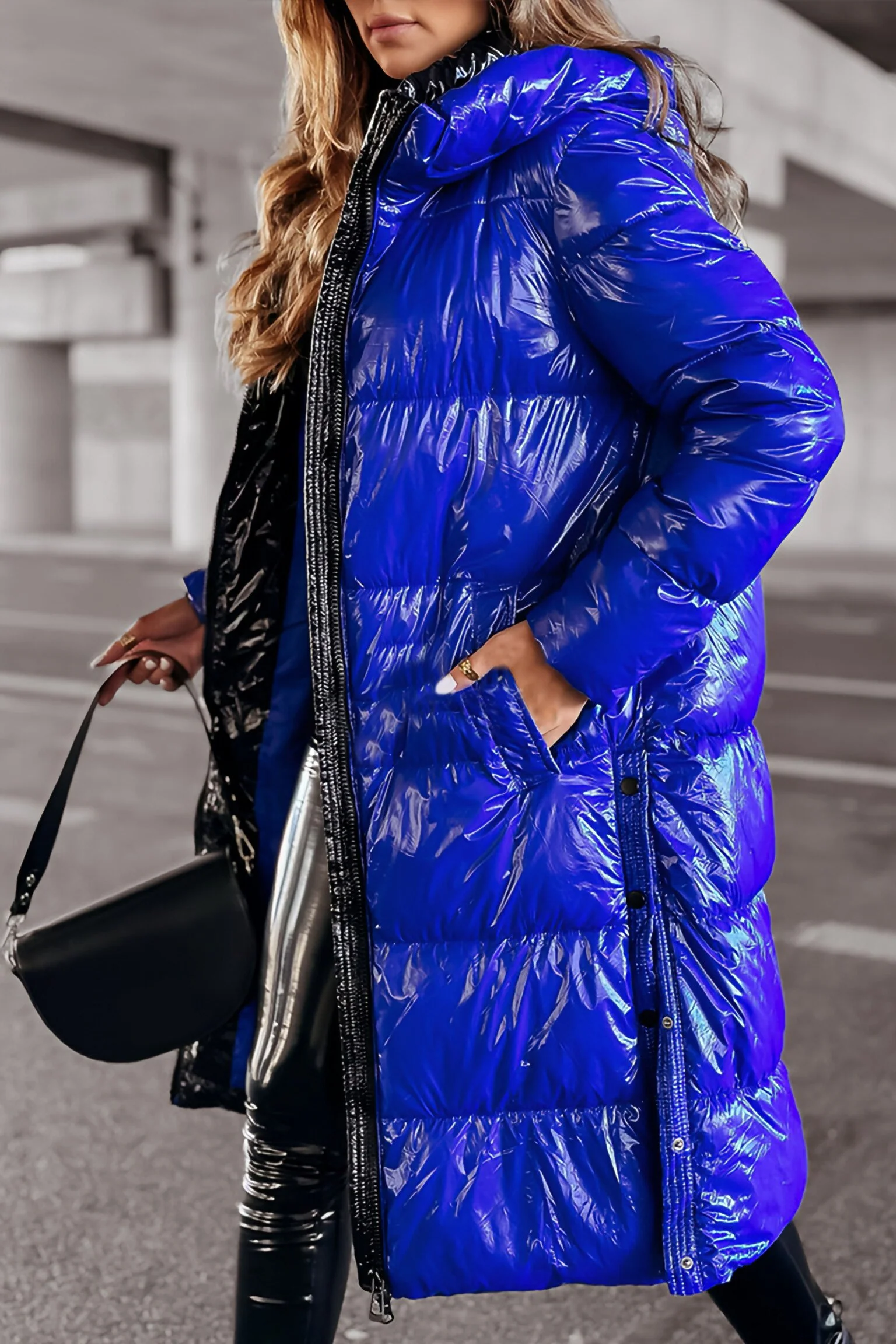 Women's Hooded Long Sleeve Casual Long Fashionable Cotton Coat